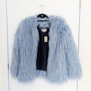 Loft Faux Fur Jacket Petite XXS
